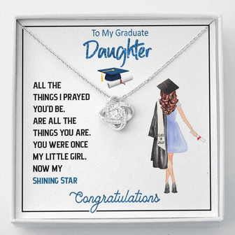 "A Gift For Graduation" Love Knot Necklace - Thegiftio UK