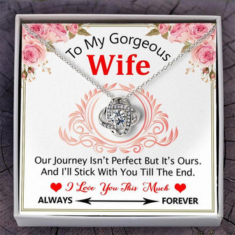 A Gorgeous Gift For Wife - Love Knot Necklace - Thegiftio