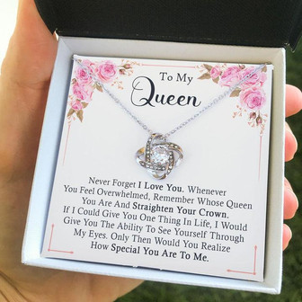 A Heart Melting Gifts For Her - Love Knot Necklace - Thegiftio UK
