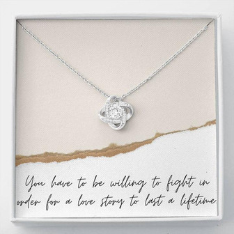 A Love Story To Last A Lifetime Love Knot Necklace - Thegiftio UK