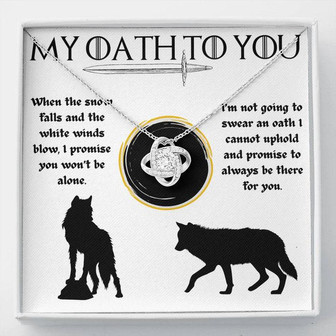 A Winter Wolf Oath - Love Knot Necklace - Thegiftio
