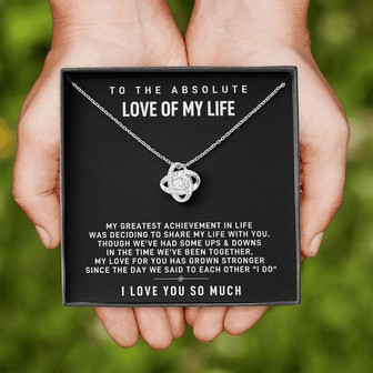 Absolute Love Of My Life - Love Knot Necklace - Thegiftio UK