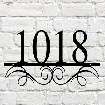 Address Plaque House Numbers, Address Sign for House, Address Plaque, Personalized Metal Signs for Home, Last Name Letter Sign, Metal Sign - Thegiftio UK