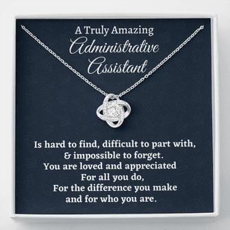 Administrative Assistant Necklace, Appreciation Gift For An Administrative Assistant, Necklace Personalized Gift - Thegiftio UK