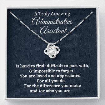 Administrative Assistant Necklace, Appreciation Gift For An Administrative Assistant, Necklace Personalized Gift - Thegiftio