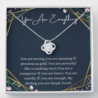 Affirmation Necklace, Inspirational Gift, Encouragement Necklace, Support Gift - Thegiftio UK