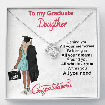 "All You Need" - Love Knot Necklace - Graduation Gift - Thegiftio UK