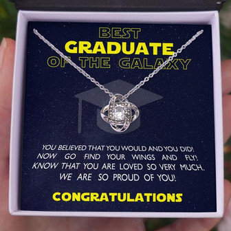 ! Best Graduate Of The Galaxy - Love Knot Necklace - Thegiftio UK