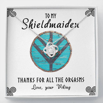 To My Shieldmaiden From Your Viking - Love Knot Necklace - Thegiftio UK