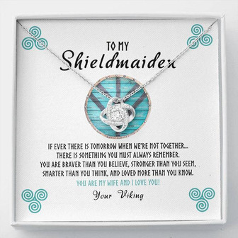 To My Shieldmaiden From Your Viking - Love Knot Necklace - Thegiftio UK