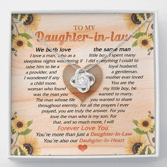 Daughter-In-Heart Love Knot Necklace - Thegiftio UK