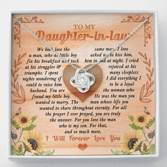 Daughter-In-Law Love Knot Necklace - Thegiftio UK