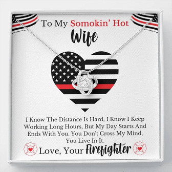 Firefighter's Wife - Love Knot Necklace - Thegiftio UK