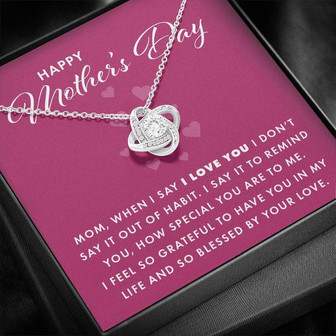 Happy Mother's Day – Love Knot Necklace - Thegiftio