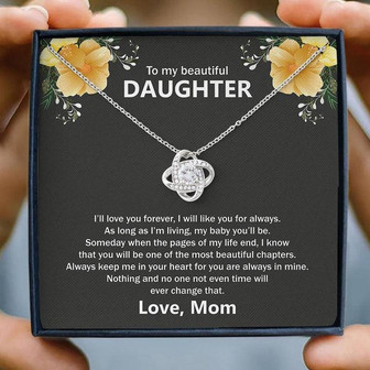 [] Love Knot Necklace - To Beautiful Daughter💖 - Thegiftio UK