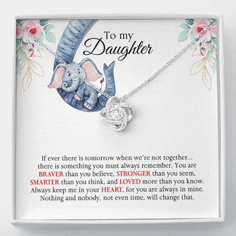 Love Knot Necklace For Daughter - Thegiftio UK