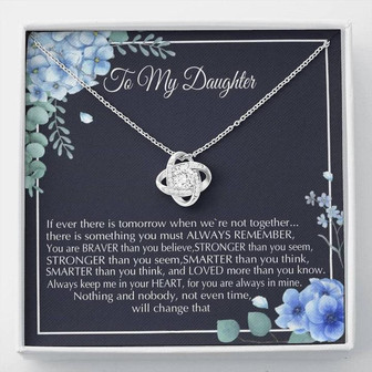 Love Knot Necklace For Daughter - Thegiftio UK