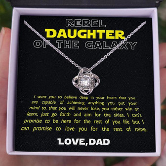 ! Rebel Daughter Of The Galaxy - Love Knot Necklace - Thegiftio UK