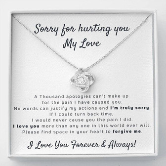Sorry My Love - Love Knot Necklace  - Thegiftio UK