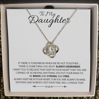 To My Daughter - Love Knot Necklace - Thegiftio UK