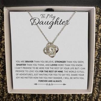 To My Daughter - Love Knot Necklace - Thegiftio UK