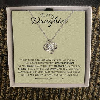 To My Daughter - Love Knot Necklace - Thegiftio UK