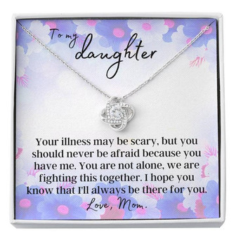 To My Daughter Love Knot Necklace - Thegiftio UK