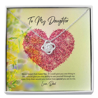 To My Daughter From Mother Love Knot Necklace - Thegiftio UK