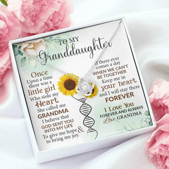 To My Granddaughter - Love Knot Necklace - Thegiftio UK