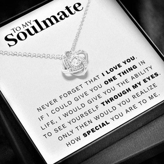 To My Soulmate - Love Knot Necklace - Thegiftio UK