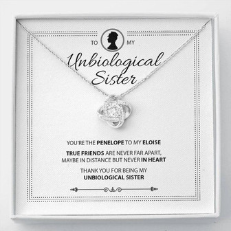 To My Unbiological Sister - Love Knot Necklace - Thegiftio UK