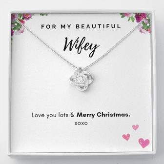  Wifey Love Knot Necklace  - Thegiftio UK