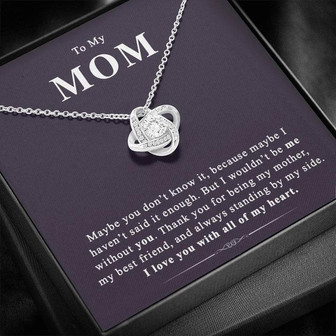 To My Mom - Love Knot Necklace - Perfect Gift For Mothers Day - Thegiftio UK