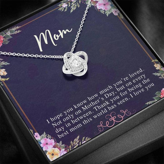  To My Mom - Love Knot Necklace - Perfect Gift For Mothers Day - Thegiftio UK