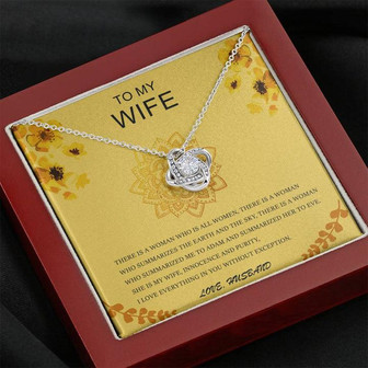 To My Wife - Love Knot Necklace. - Thegiftio UK