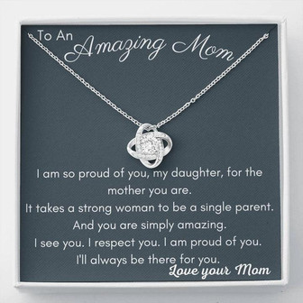 Amazing Mom Love Knot Necklace - Thegiftio UK