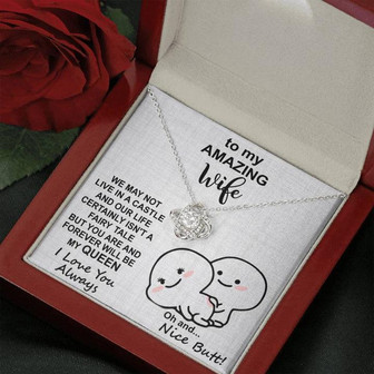 Amazing Wife Love Knot Necklace Nice Butt - Thegiftio UK