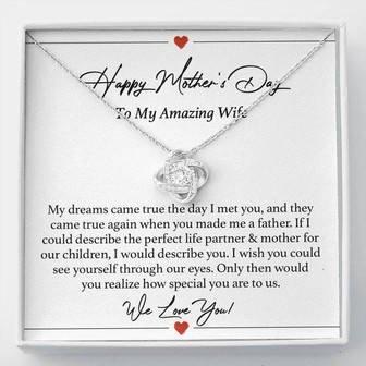 Amazing Wife Mother's Day Love Knot Necklace - Thegiftio UK