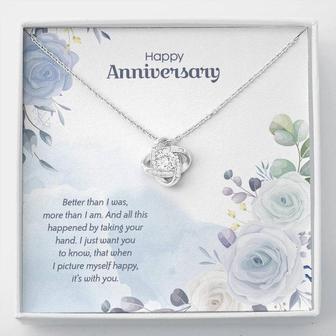 Anniversary Edition Happy With You - Love Knot Necklace - Thegiftio UK