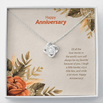 Anniversary Edition My Favorite Love Story - Love Knot Necklace - Thegiftio UK