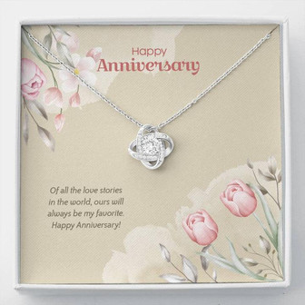 Anniversary Edition Our Story Is Always My Favorite - Love Knot Necklace - Thegiftio UK