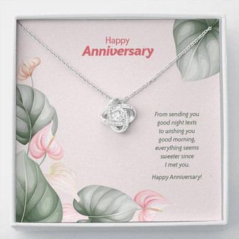 Anniversary Edition Sweeter Since I Met You - Love Knot Necklace - Thegiftio UK