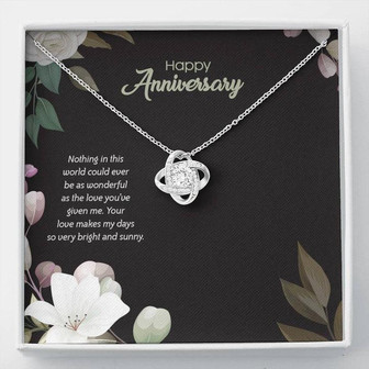 Anniversary Edition Wonderful Love You've Given - Love Knot Necklace - Thegiftio