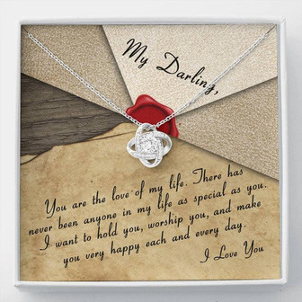 Anniversary Gift For Wife From Husband Love Knot Necklace For Wife - Thegiftio UK