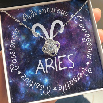 Aries Love Knot Necklace - Thegiftio UK