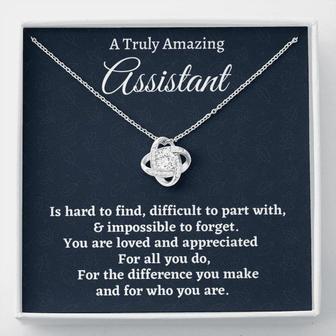 Assistant Necklace Gift, Appreciation Gift For An Assistant, Necklace Gift For Women - Thegiftio UK