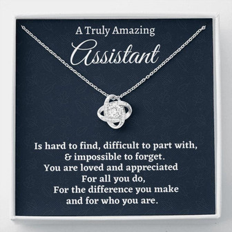 Assistant Necklace Gift, Appreciation Gift For An Assistant, Necklace Gift For Women - Thegiftio