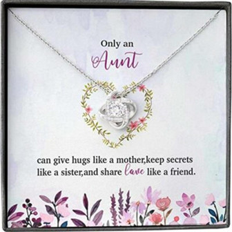 Aunt Necklace, Aunt Necklace Gift For Her From Niece, Hug Mother Keep Secret Sister Share Love Friend - Thegiftio UK