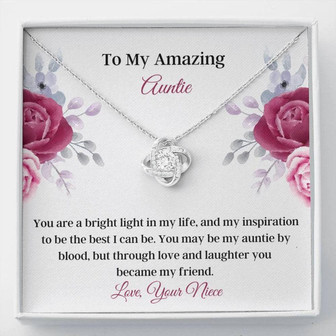 Aunt Necklace, Best Aunt Necklace , Gift From Niece , Loving Auntie Gift , Meaningful Keepsake , Sweet Christmas Gift - Thegiftio UK