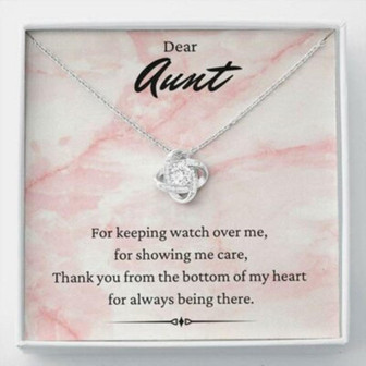 Aunt Necklace, Dear Aunt Necklace, Keeping Watch, Gift For Auntie From Niece Nephew - Thegiftio UK